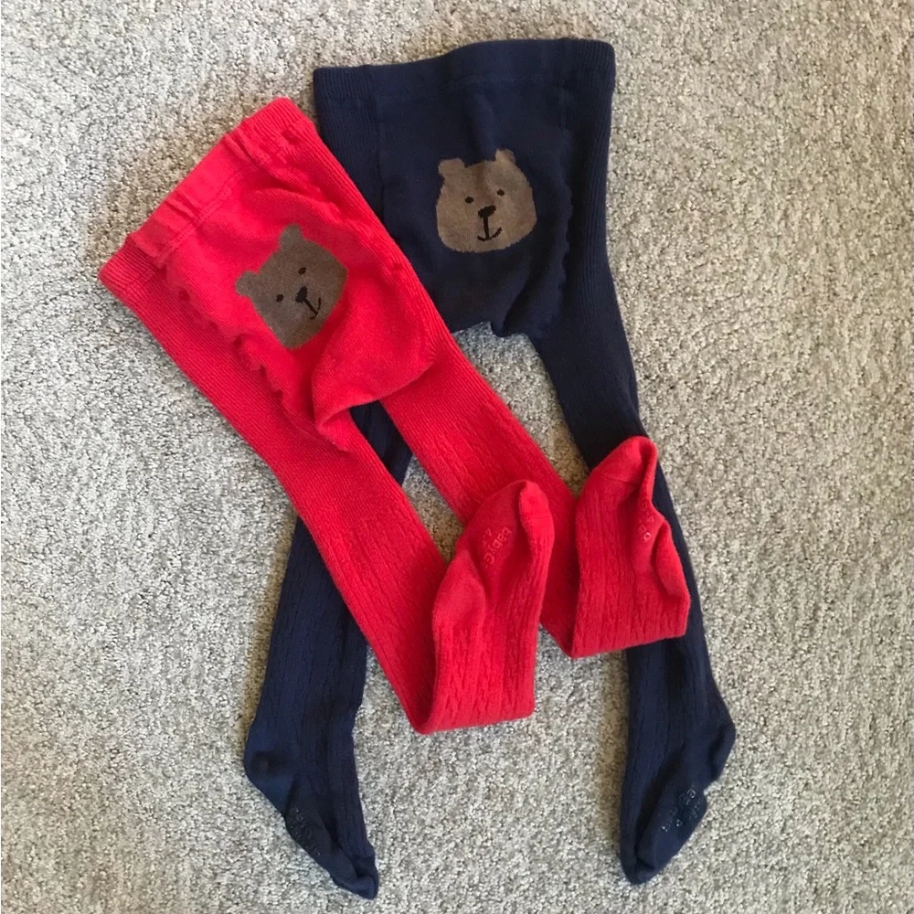 NWOT Lot of 2 Baby Gap Tights, Size 4-5 Years